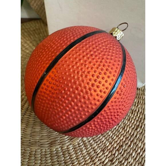 Bronner’s Basketball Christmas Ornament – Textured Sports Ball - Picture 2 of 6